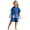 Dark Blue, variant on Kids Hooded Poncho Towels Wearable Absorbent Surf Changing Robe for Girls Boys Cartoon Print Summer Beach Swim Bathrobe (7-13T,Sky Blue)