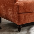 thumbnail image 5 of 68" Sectional Couch, Mid-Century Modern Love Seat, Comfy Oversized 2 Seat Couch for Living Room, 500LBS Weight Capacity, Dark Orange, 5 of 9