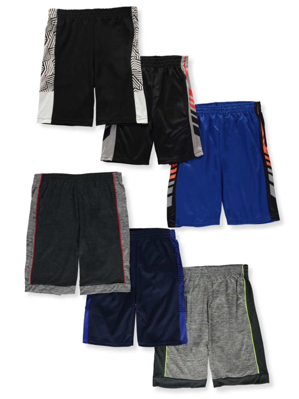6 athletic shorts