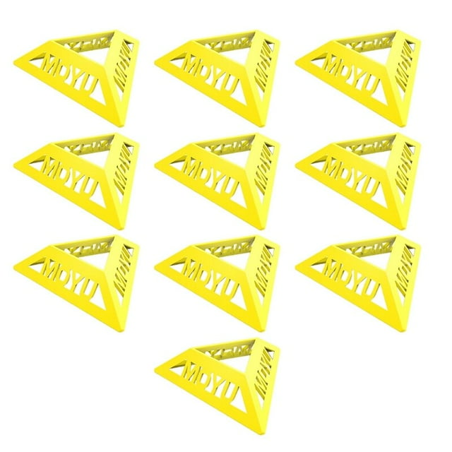 24 PCS Original Cube Stand Speed Magic Speed Cube Plastic Cube Base Holder Educational Learning Toys, Yellow