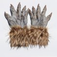 thumbnail image 3 of Guantes de hombre lobo nuevos de látex para Halloween, fiesta de mascarada, garras de fantasma de terror, accesorios de decoración, 3 of 5