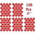 thumbnail image 2 of Red Plus Sign 2 Inch 125 Pcs Removable Wall Decals for Kids Room Decoration + Vinyl Decor by Bugybagy (Matte Red), 2 of 2
