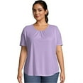 thumbnail image 2 of Women's Plus Shirred Scoopneck T-shirt, 2 of 2