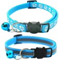thumbnail image 1 of LAICAIW Lot de 2 Colliers pour Chat à Dégagement Rapide, Collier Réfléchissant pour Chaton avec Clochette et Dégagement de Sécurité (Bleu Pâle), 1 of 7