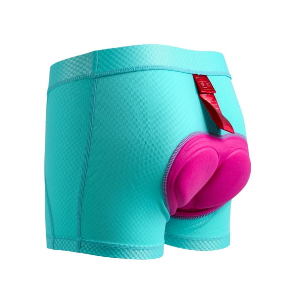 Santic Women's Cycling Shorts Underwear Padded MTB Bike Bicycle Underpants Blue 2XL