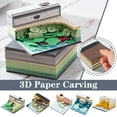 thumbnail image 4 of 3D Paper Carving Model Notebook Tree House Notepad Decoration Art UK Table Z3S2, 4 of 7
