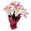 Easter Decor Potted Pink Lily
