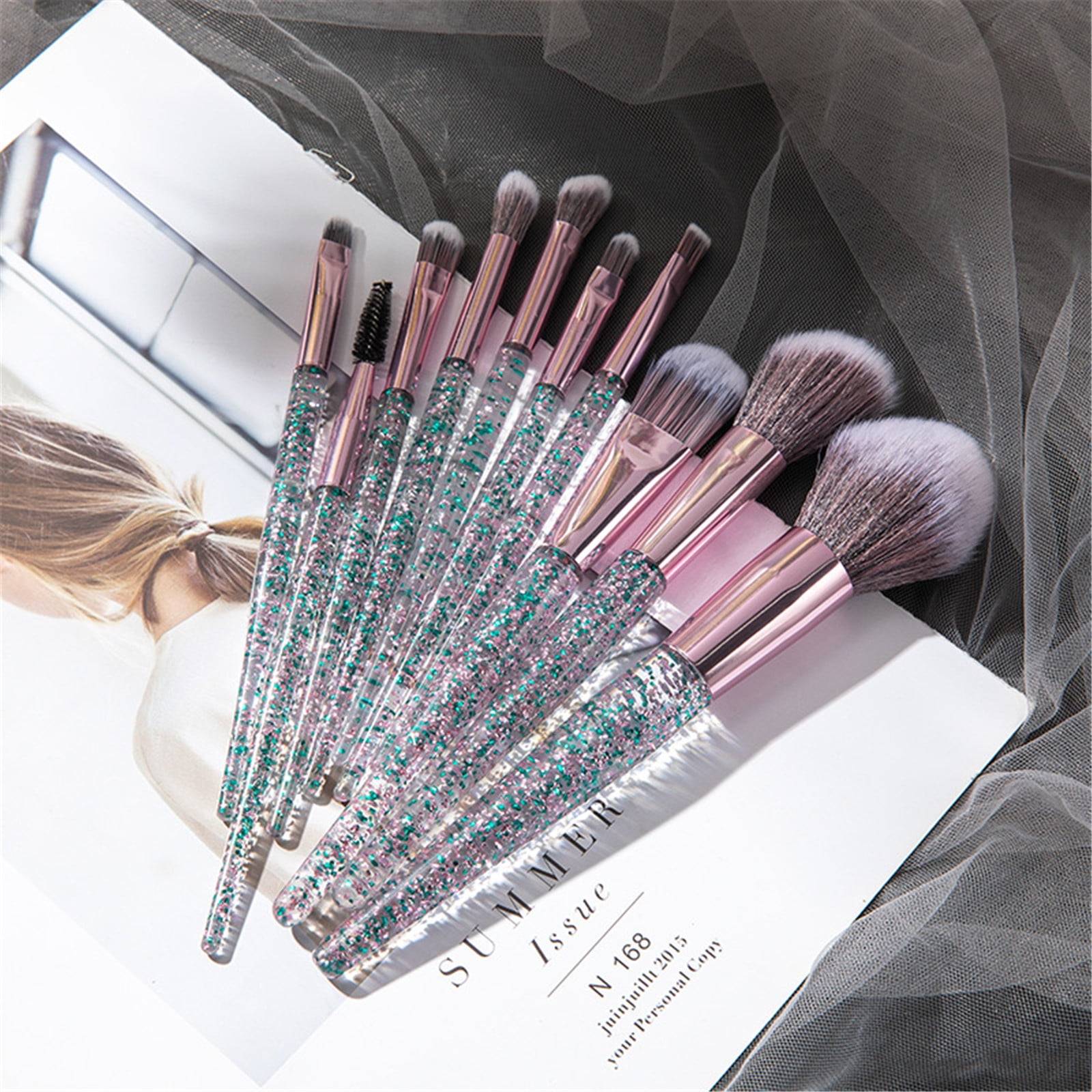 Makeup Lights for Makeup Artist Lip Brushes Makeup for Teen Girls 16-18 Make up Brush Clean compatible with Machine Highlight Stick Oval Foundation Brush Hair Brush for Curly Hair Blend Smart Makeup