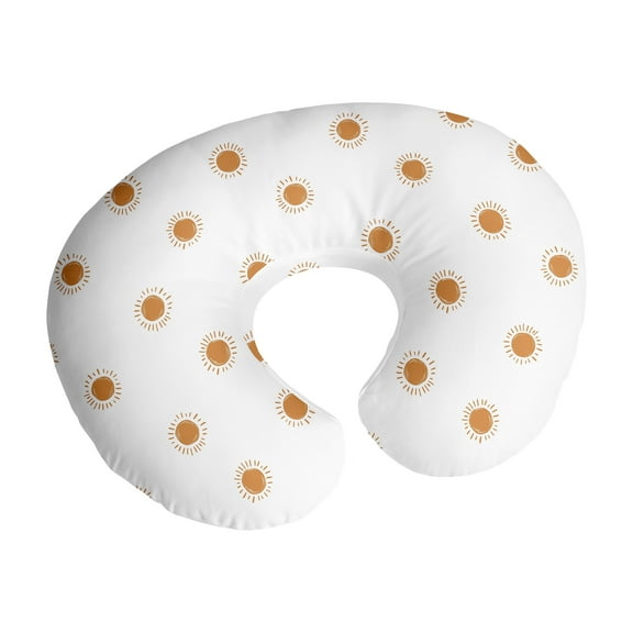 Sweet Jojo Designs Boho Sun Orange and White Nursing Pillow Cover Case (Pillow Not Included) (Pillow NOT Included)