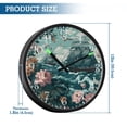 thumbnail image 3 of Voice Activated Clock with Glow Light 12 Inch Large Silent Wall Clock Battery Operated for Home Decor Elegant Nautical Scene, 3 of 8
