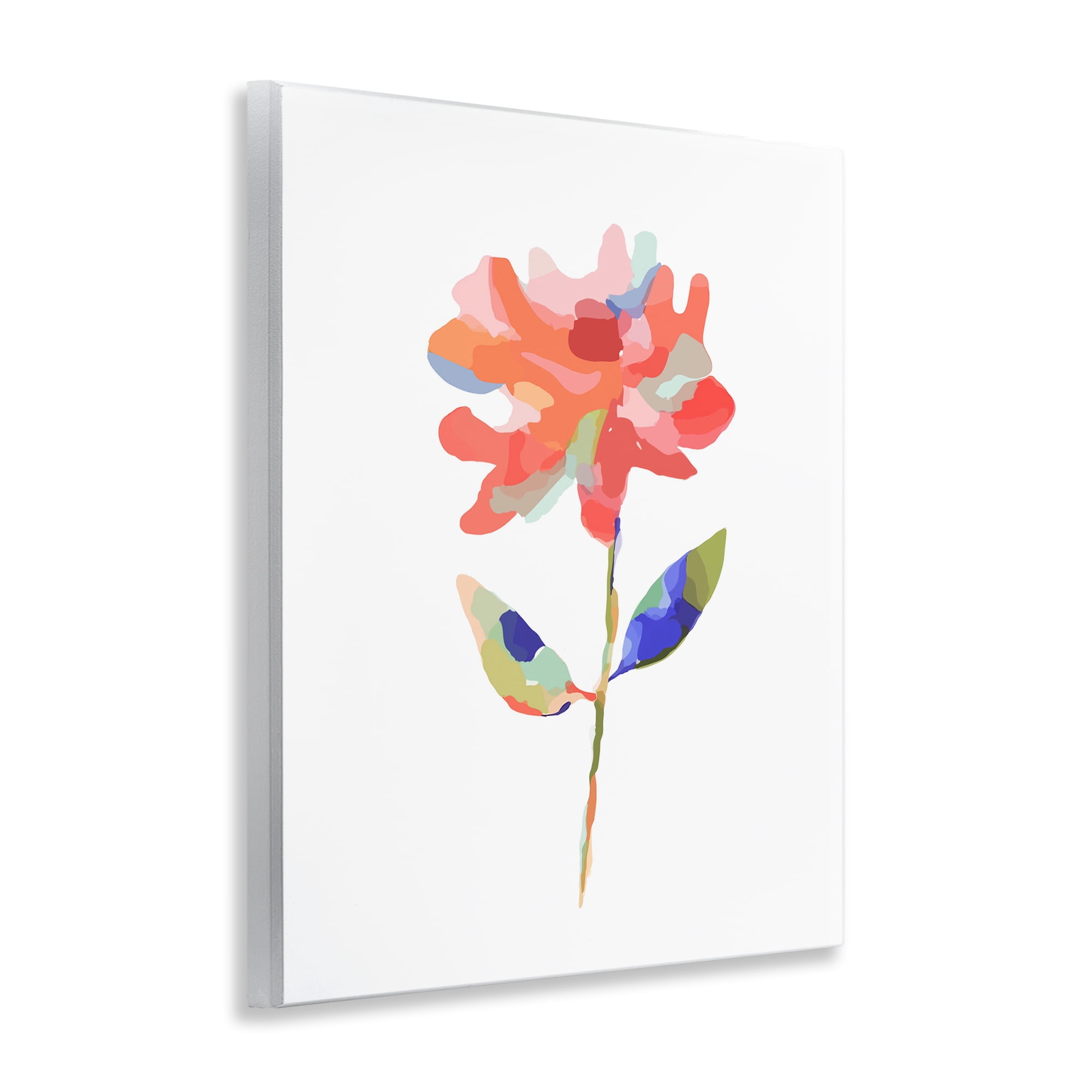 Stupell Industries Mosaic Flower Blossom Plants & Flowers Painting Unframed Art Print Wall Art, 11 x 14