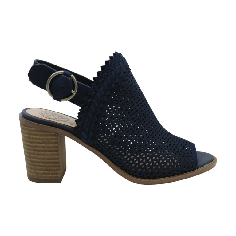 Vince Camuto Womens tricinda Peep Toe Casual Mule Sandals Blue