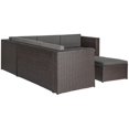thumbnail image 3 of Linden 6-Seat Coffee Modern Wicker Sectional Set with Storage Ottoman, 3 of 9