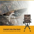 thumbnail image 2 of ARROWHEAD OUTDOOR Wide Folding 360° Hunting Swivel Blind Chair with Removable Camouflage Seat Pad, Armrest, No-sink Feet, Shoulder Strap, Mesh Chair, Adjustable Height, 2 of 8