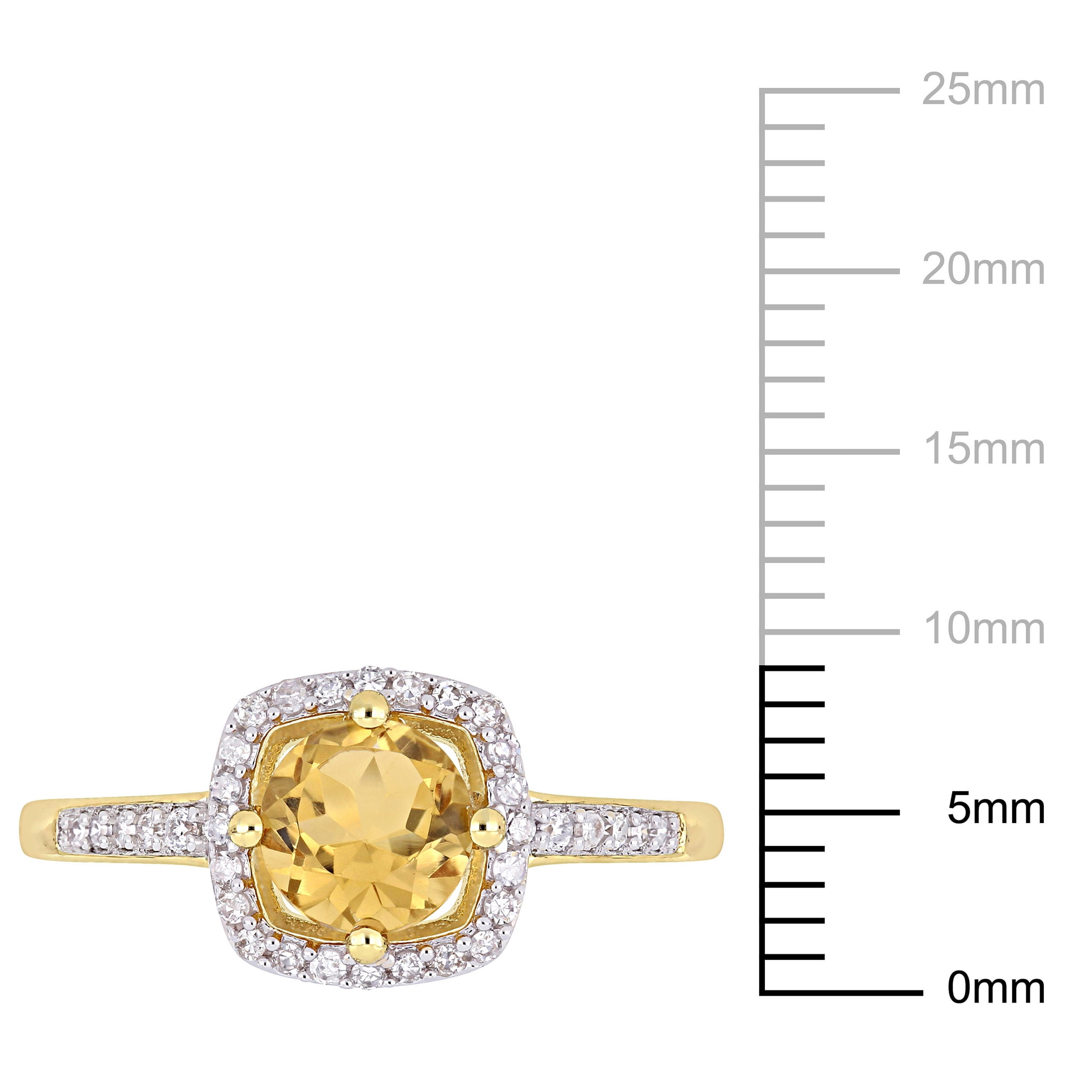 Everly Women's Citrine 10k Yellow Gold Ring