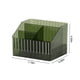 thumbnail image 3 of Organizador de escritorio de plástico transparente con 4 rejillas | Forma trapezoidal para maquillaje, bolígrafos, artículos de oficina y artículos de escritorio | Almacenamiento multiusos para el, 3 of 6