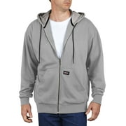 Genuine Dickies Men's Front Zip Fleece Workwear Hoodie with Kangaroo Pockets