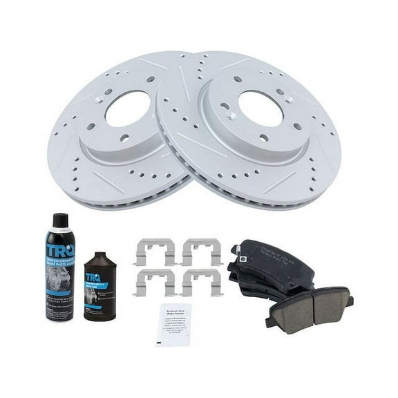 Front Brake Pad and Rotor Kit - Compatible with 2011 - 2016 Hyundai Elantra Sedan 1.8L 4-Cylinder 2012 2013 2014 2015