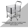 thumbnail image 2 of Sports Tennis Teaching Cart, Heavy Duty Tennis Ball Crate with Wheels, Portable Tennis Ball Holder Basket for Training Court, Large Ball Capacity, 2 of 8