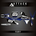 thumbnail image 4 of Attack Graphics Custom Fury Complete Bike Restyle Graphics Kit Compatible with Cycra Powerflow Body Kit for Yamaha YZ450F 2018, 4 of 4