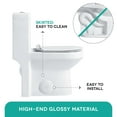 thumbnail image 5 of Fine Fixtures Modern One-Piece Toilet, High-Efficiency Dual Flush System, Compact Space-Saver Design 10" Rough in (Seat Included), 5 of 12