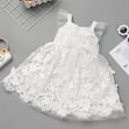 thumbnail image 3 of IDOPIP Toddler Baby Girl Butterfly Dress Butterflies Embroidery Formal Wedding Party Princess Dresses, 3 of 7