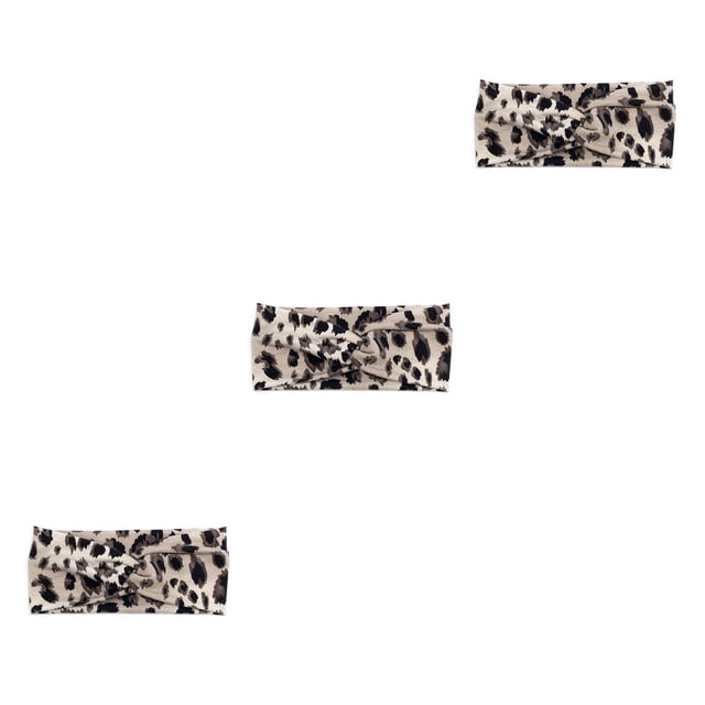 Diadema Qarigey de ganchillo Floral deportes Tie-dye Estampado de leopardo