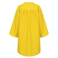 thumbnail image 4 of Oyolan Students Kids Solid Color Graduation Gown and Tassel Cap Set for School Graduation Ceremonies Yellow 36, 4 of 7