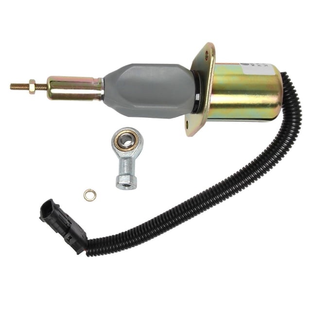 Válvula solenoide de cierre de combustible Solenoide de cierre de petróleo crudo para motor 6CT 8.3L 6743-81-9140 Como se muestra, Como se muestra