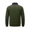 thumbnail image 6 of Awdenio Men Clothing Quarter Pullover Sweaters Casual Stand Collar Sweatshirt Long Sleeve, Business Dress, 6 of 8