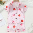 thumbnail image 2 of Toddler Silk Pajamas Girls Love Kids Button Down Pajamas Set Toddler Sleepwears Girls Christmas Pjs 12-18 Months Cute&nbsp;Boy Girl&nbsp;Clothing, 2 of 8