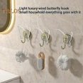 thumbnail image 2 of Wall Storage Hook Strong Adhesive Removeable No Mark Left Damage-free Punch-free Anti-slip Moisture-proof Waterproof Organization Hook, 2 of 5