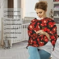 thumbnail image 4 of Haiem Tomato Baby Nursing Cover & Nursing Poncho - Multi Use Cover for Baby Car Seat Canopy, Stroller Cover, 360°Full Privacy Breastfeeding Coverage, 4 of 9