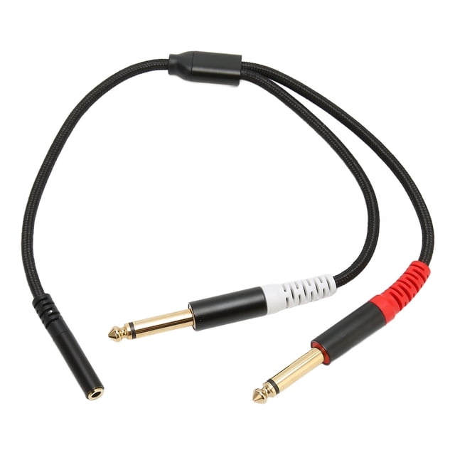 3.5 mm Un divisor de cable doble de Sonido de 1/4 Pulgadas, 1/8 A Cable de 1/4 de Pulgada Hurbra A Estéreo Masculino A Mono Transparente de Sonido Para Equipos de Sonido Para