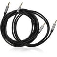 thumbnail image 4 of ELAYARD 2Pcs Stereo Jack Cables 3.5mm Auxiliary Cable for Guitar Car and Audio Devices Black, 4 of 8