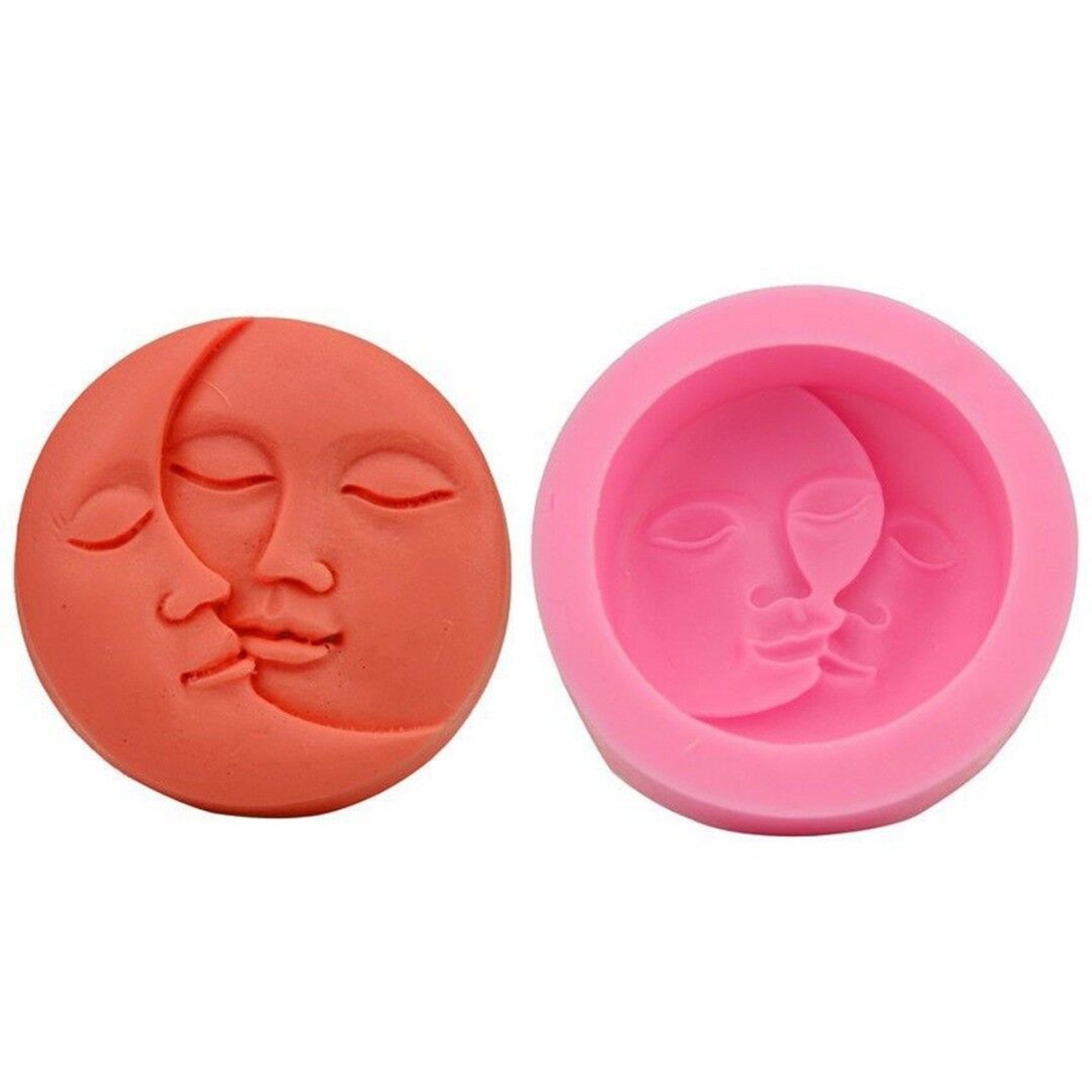 Details about   Sun and Moon Face Shape Silicone Mold Fondant Chocolate Soap Cake Decor Tools 