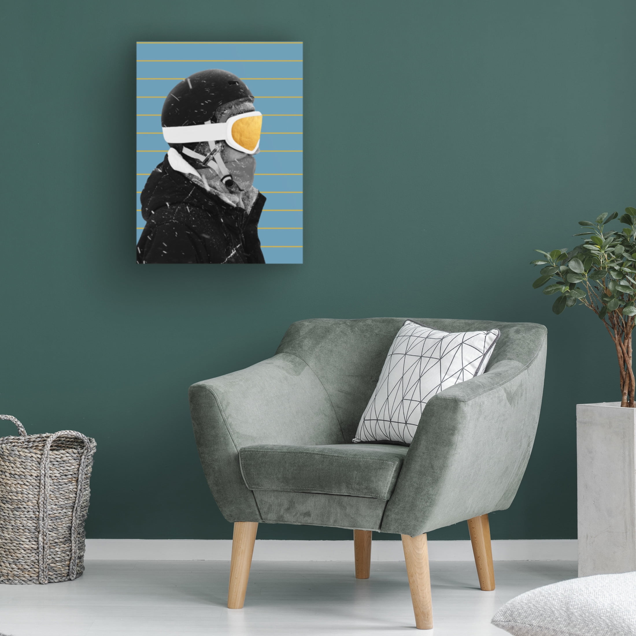 Canvas Wall Art - NUMA Art 'Golden Bored' Wall Art for Living Room, Bedroom, or Office Décor by Trademark Fine Art - 35 x 47 Inches