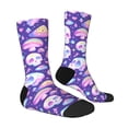 thumbnail image 4 of Yiaed Skull mushroom colorful Print Great elasticity Crew Socks Sports socks for Men and Women, 4 of 5