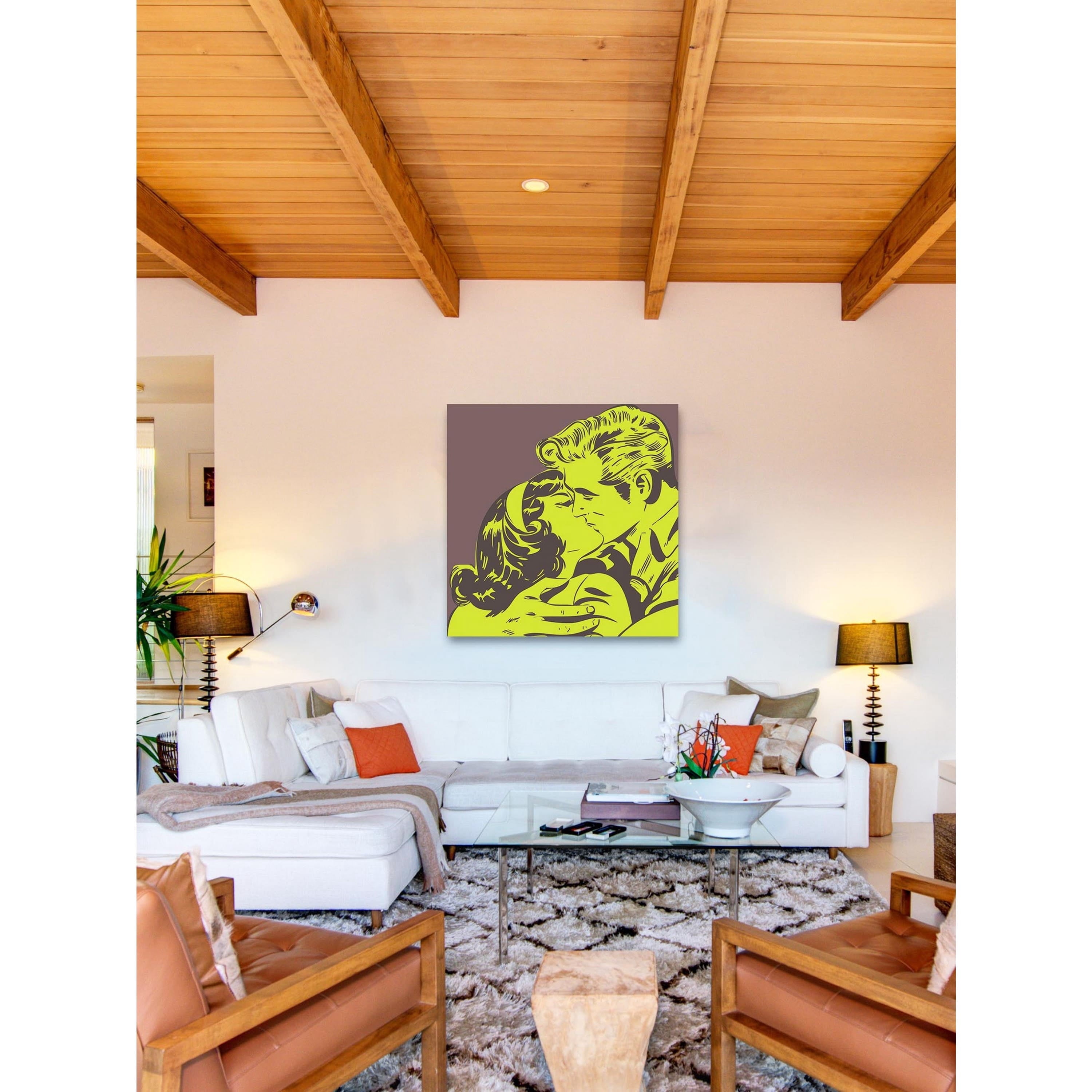 Marmont Hill "Kiss 2" Print on Canvas