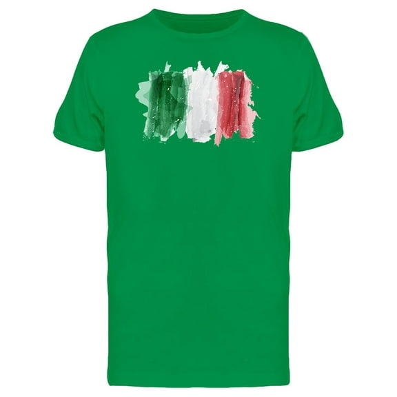 Brush Painting Of Italy Flag Tee Men's -Image by Shutterstock