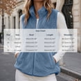 thumbnail image 3 of Kinrui Fleece Vests for Women Lightweight Sherpa Sleeveless Jackets Stand Collar Fall Coats Fuzzy Zip Up Vest Waistcoat Outerwear with Pockets Blue XL, 3 of 6