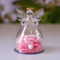 thumbnail image 5 of BGZLEU Preserved Rose for Women Birthday Gifts for Mom Gifts for Grandma Angel Figurines Gifts Pink Rose Flower Rose in Glass Cover Women Gifts Valentines Anniversary Wedding Gifts, 5 of 8