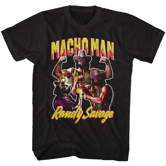 Macho Man Macho Men Black Adult T-Shirt
