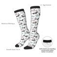 thumbnail image 5 of Picia Women Crew Soft Moisture-wicking Socks Dachshund Dog Puppy Pattern Design Cotton Socks, One Size fit All, 5 of 9