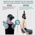 thumbnail image 3 of Banda de Estiramiento Cervical para Uso Doméstico | Suspensión Portátil para Relajar Cuello y Hombros | Diseño Liviano de 100 g | Color Negro, 3 of 7
