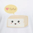 thumbnail image 3 of CafePress - Kawaii Tofu Asking People To Love Tofu Women's V N - Womens Cotton V-Neck T-shirt, 3 of 4