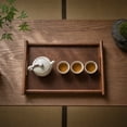 thumbnail image 7 of Miwamany Large Wooden Tray Platter with Handles, Rectangular Solid Wood Serving Board for Snacks Fruit, Decorative Organizer for Living Room Coffee Table Tea Room, 7 of 7