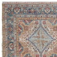 thumbnail image 4 of SAFAVIEH Saffron Mide Floral Bordered Cotton Area Rug, Rust/Blue, 3' x 5', 4 of 6