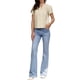 thumbnail image 2 of Blusas Elegantes de Manga Corta con Escote en V y Bordado para Mujeres L Color Albaricoque, 2 of 6