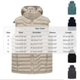 thumbnail image 2 of USNSM Men's Lightweight Puffer Vest with Detachable Hood Sleeveless Quilted Padded Thermal Winter Jacket Outerwear Blue S, 2 of 8